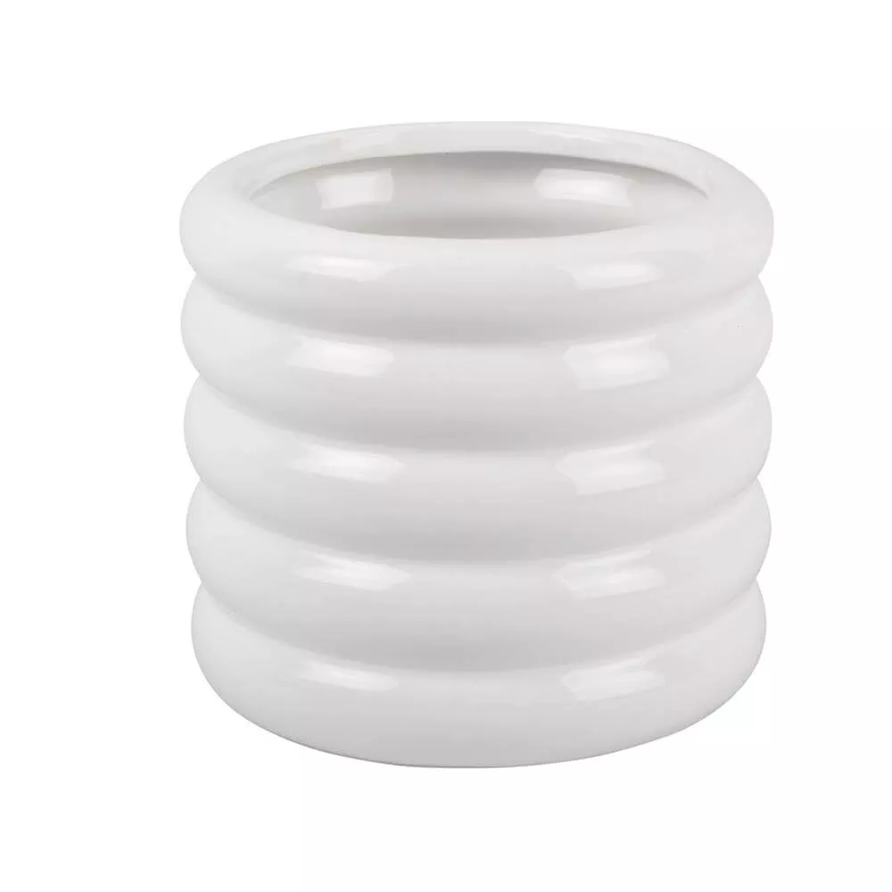 Present Time Plant Pot Bobbly Glazed Medium Ceramic